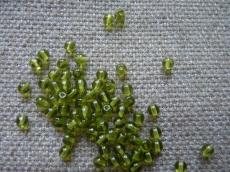 4 mm kerek gyöngy olivine 50 db