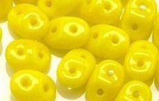 superduo gyöngy: telt sárga 10 g