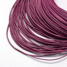 2 mm fukszia gömbölyített bőrszál 1 m