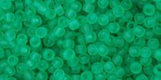 Toho 11/0 áttetsző matt beach glass green 10 g