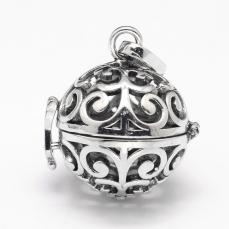 Angyalhívó medál antik ezüst színű 