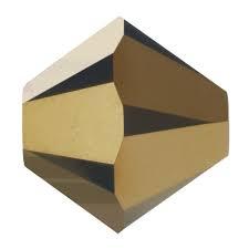 sw bicone 6 mm: dorado 2x