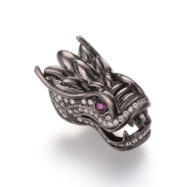 cirkonia sárkány köztes zöld szemmel 1 db
