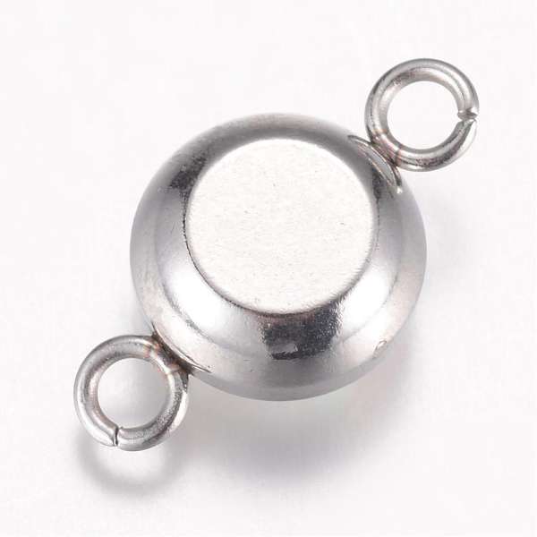 17 x 10 mm rozsdamentes acél strasszköves távtartó kristály AB