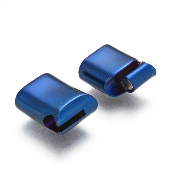 rozsdamentes acél mágneses kapcsoló 12 x 6 mm metál kék