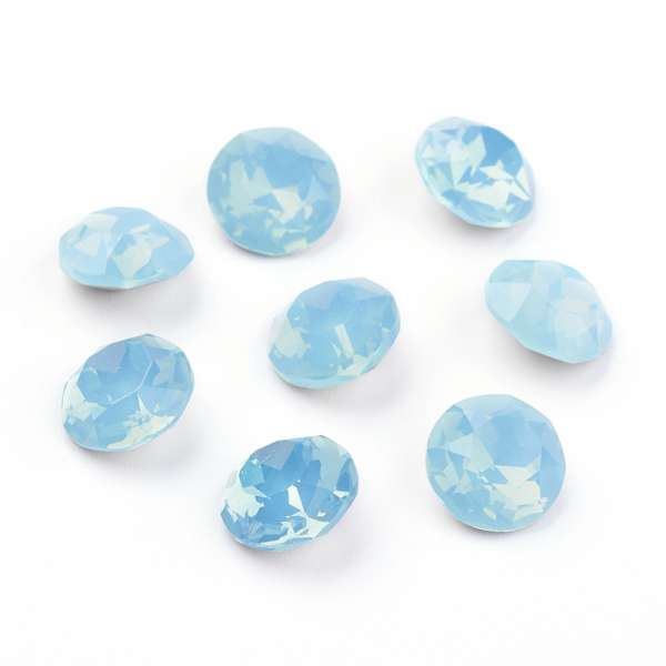 Üveg kaboson: rivoli 10 mm aqua opal