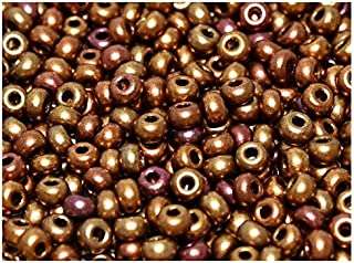 cseh kásagyöngy 11/0 metál vöröses bronz 25 gr 59145