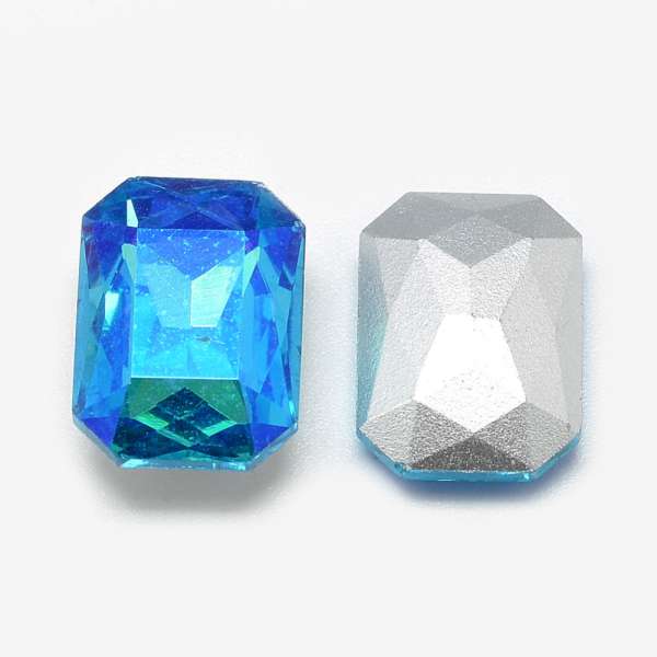 üveg kaboson octagon türkizkék AB 14 x 10 mm