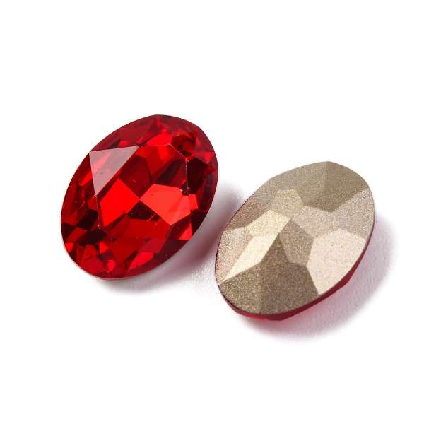 üveg kaboson: ovális bordó 18 x 13 mm