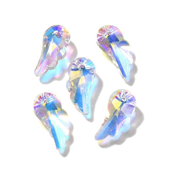 szárny medál crystal AB 10 mm