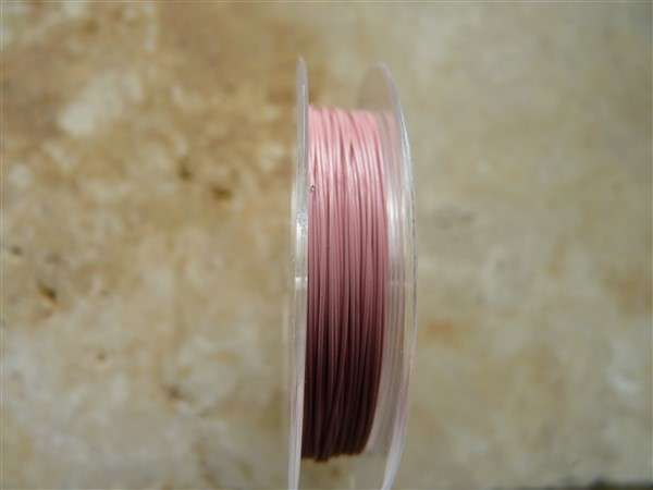 sodrony tekercs púderrózsaszín 10 m 0,38 mm