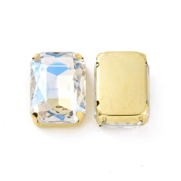 foglalatos üveg kaboson octagon 18 x 13 mm: crystal-moonlight