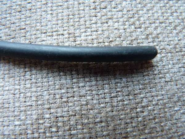 kaucsuk nyaklánc alap fekete 4 mm 50 cm
