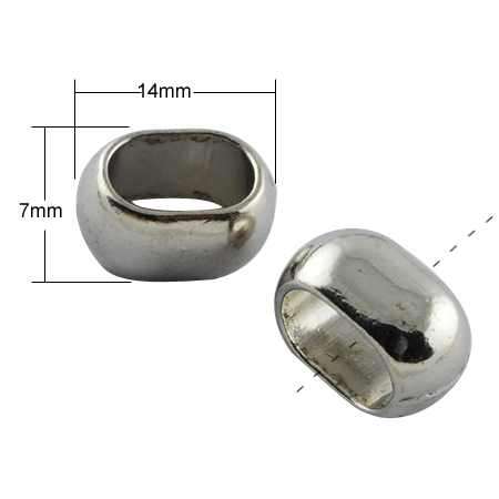 köztes ovális bőrhöz 9,5 x 6 mm