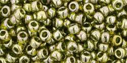 Toho 8/0 arany lüszteres zöld tea 10 g