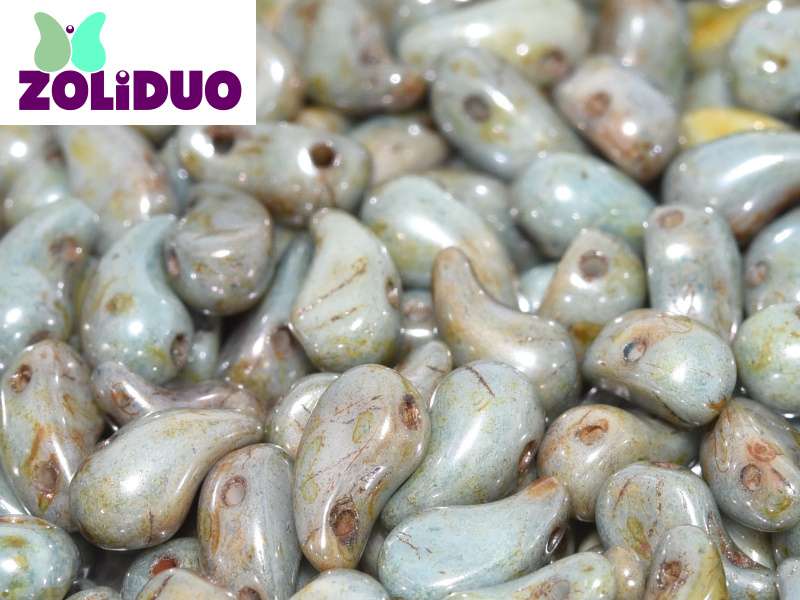 Zoliduo alabaster green grey luster 6 db JOBBOS utolsó csomag!