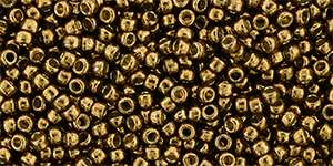 Toho 11/0 galvanized medal bronze 10 g
