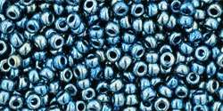 Toho 11/0 galvanized peacock blue 10 g