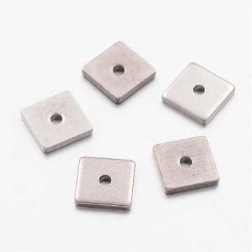 rozsdamentes acél négyzet szelet köztes 6 x 6 mm 5 db