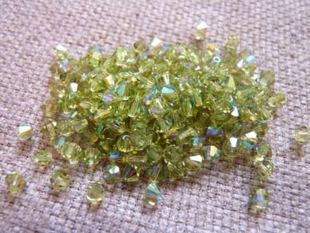 cseh bicone 4 mm olivin AB 20 db