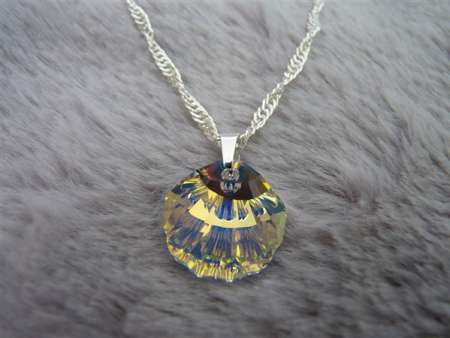 Swarovski kristály kagyló medálos nyaklánc crystal AB