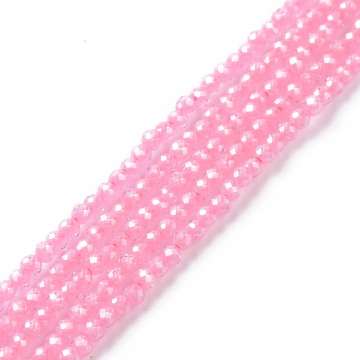 cirkonia gyöngyök 1,7 mm szál rózsaszín
