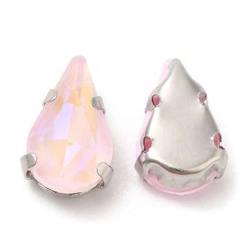 foglalatos üveg kaboson csepp 10 x 6,5 mm: fluorescent light rose