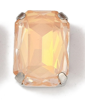 foglalatos üveg kaboson octagon 14 x 10 mm: peach-light AB