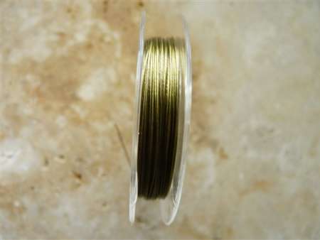 sodrony tekercs antik arany 10 m 0,38 mm