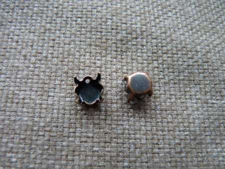 foglalat 10 mm antik vörösréz