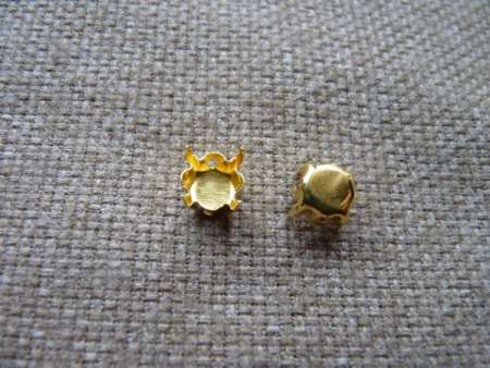 foglalat 8 mm arany