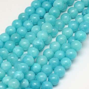 türkizkék jade utánzat 8 mm szál