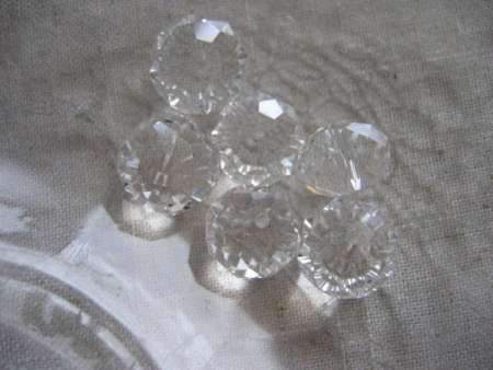 8 x 6 mm akril kristály donut 7 db utolsó csomag!