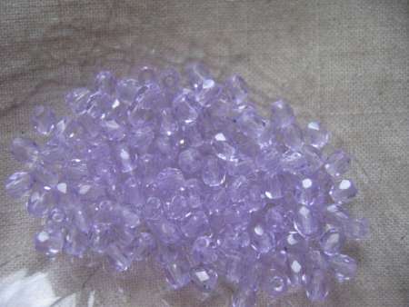csiszolt gyöngy 4 mm violet 50 db