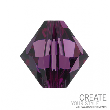 sw bicone 4 mm amethyst