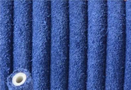 5 mm kerek velúrbőr alap zafírkék 1 cm