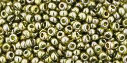 Toho 11/0 arany lüszteres zöld tea 10 g