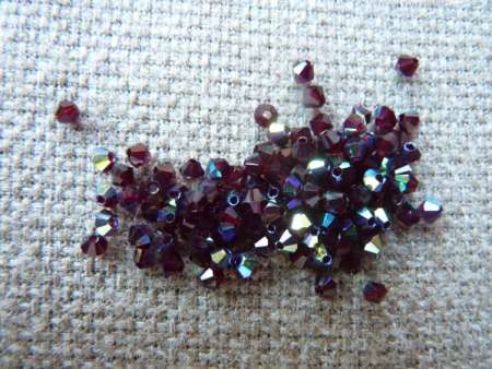 cseh bicone 3 mm garnet Ab 20 db