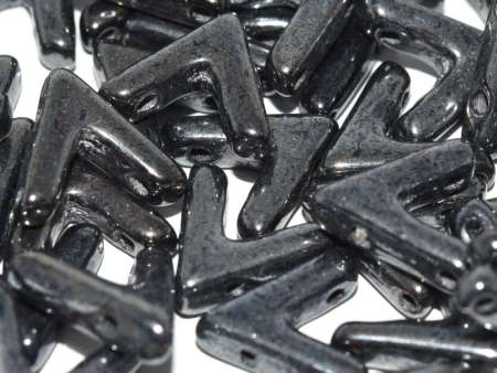 AVA gyöngy jet hematite 1 db