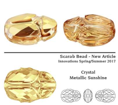 sw scarab gyöngy metallic sunshine 12 mm