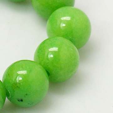 telt fűzöld jade utánzat 12 mm