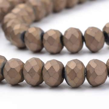 10 x 7 mm matt camel donut 10 db