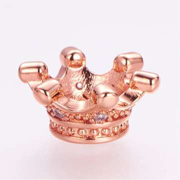 cirkonia korona/1 köztes rose gold 1 db